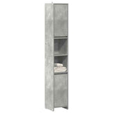 Bathroom Cabinet Concrete Grey 30x30x183.5 cm Engineered Wood 856063
