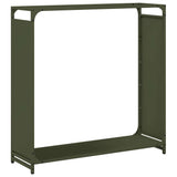 Firewood Rack Olive Green 90x28x90 cm Cold-rolled steel 864218