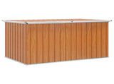 Outdoor Storage Box Galvanised Steel 171 x 99 x 93 cm Wood-like 42039107