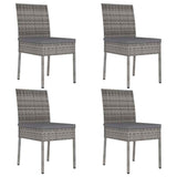 Outdoor Dining Set Grey and black 3100403