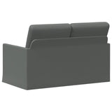 2 Seater Sofa Dark Grey 130 x 81 x 82 cm Fabric 42041041