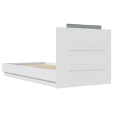 Bed Frame without Mattress White 90x190 cm Single 3209968