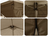 Pop-up Party Tent 575 x 288 x 245 cm Taupe Oxford Fabric 42019905