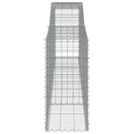 Arched Gabion Basket 400x50x100/120 cm Galvanised Iron 153535
