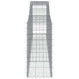 Arched Gabion Baskets 10 pcs 400x50x100/120 cm Galvanised Iron 3147004