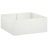 Retaining Wall 4 pcs 100 x 100 x 40 cm Steel White 3449206