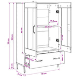 Highboard Old Wood 70 x 31 x 115 cm Engineered Wood 8009857