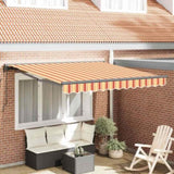 Retractable Awning Multicolour 350 x 250 cm Polyester and Metal 3330266