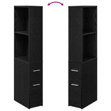 Bathroom Furniture Set Wall-mounted Black Oak 22 x 41 x 135 cm 871653