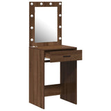 Dressing Table Brown Oak 50 x 41 x 135 cm Engineered Wood 865043