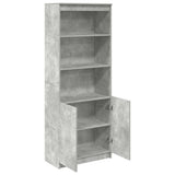 Highboard Concrete Grey 70x35x180 cm Engineered Wood 3328474