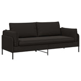 3-Seater Sofa Black 222 x 81 x 89 cm Velvet 42048648