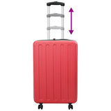 Suitcase Folding with Lock Red 50 x 30 x 76 cm ABS Plastic 42006248