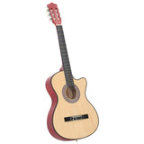 12 Piece Western Acoustic Cutaway Guitar Set with 6 Strings 38 70131