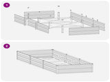 Raised Garden Bed Anthracite 240 x 80 x 24 cm Galvanised Steel 8006488