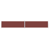 Retractable Side Awning Brown 180x1200 cm 318075