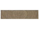 Area Rugs Natural and Black 80 x 300 cm Jute 42010621