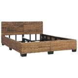 Bed Frame without Mattress Natural Rattan 140x200 cm 283094
