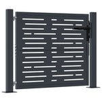 Garden Gate Anthracite 105x80 cm Steel Square Design 153190