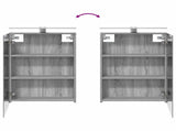 Bathroom Cabinet Set 4 pcs Grey Sonoma Engineered Wood 3407388