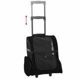 Pet Trolley 3-in-1 Design Black 48x32x cm Oxford Fabric 42007372