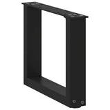 Coffee Table Legs U-Shaped 2 pcs Black 40x cm Steel 4013132