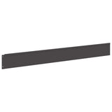 Lawn Edging 50 pcs 100 x 12 cm Steel Black 8008787