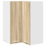 Hanging Cabinet Sonoma Oak and White 57 x 57 x 80 cm 884292