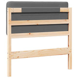 Upholstered Headboard with Headboard Brown and Light Grey 75 cm 880098