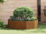 Planter Rusty 90 x 90 x 35 cm Weathering Steel 883737