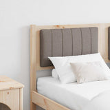 Upholstered Headboard Brown 140 cm Solid Pine Wood 879067
