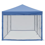 Folding Party Tent with Sidewalls Blue 3x6 m 93549
