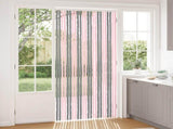 Insect Curtain Chenille Silver Grey and Pink 100 x 230 cm 42034443
