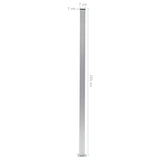 Fence Posts 3 pcs Aluminium 185 cm 49077
