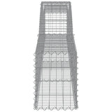 Arched Gabion Baskets 9 pcs 400x30x40/60 cm Galvanised Iron 3146834