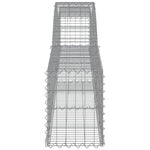 Arched Gabion Baskets 6 pcs 400x30x40/60 cm Galvanised Iron 3146831
