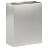 Garden Planter 2 pcs Silver 40 x 20 x 40 cm Stainless Steel 8005409