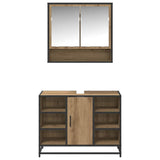 Bathroom Furniture Set 2 pcs Artisan Oak Engineered Wood 3402528