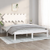Bed Frame without Mattress White 140x200 cm Solid Wood 3104869
