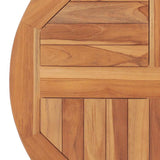 Tabletop Natural Teak Solid Teak Wood 60 cm Durable 48984