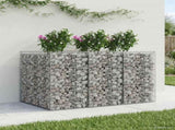 Gabion Raised Bed 2 pcs Silver 3422225