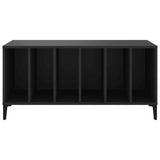 Record Cabinet Black Engineered wood, metal Medium Record Cabinet 831982