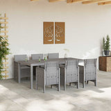 Garden Dining Set 7 pcs Light Grey Polypropylene 3378729