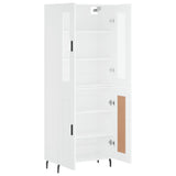 Highboard White 69.5x34x180 cm Engineered Wood 3198353