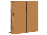 CD Cabinet 2 pcs Old Wood 33 x 23.5 x 97.5 cm Engineered Wood 8012703
