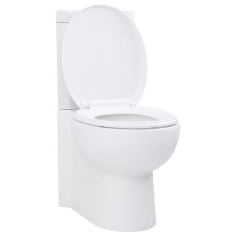 WC Ceramic Toilet Bathroom Corner Toilet White 141133