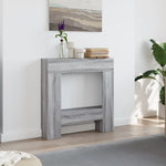 ZNTS Fireplace Surround Grey Sonoma 81x18x82 cm Engineered Wood 854603