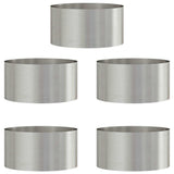 Planter Ring 5 pcs Silver 40 x 40 x 20 cm Stainless Steel 873615