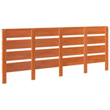 Headboard Wax Brown 200.5 x 3 x 80 cm Solid Pine Wood 844449