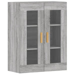 Wall Mounted Cabinets 2 pcs Grey Sonoma Engineered Wood 3197903